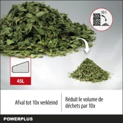 Souffleur à Feuilles Powerplus POWEG9013 - 3300W - Soufflage / Aspiration / Déchiquetage - Avec Sac De Collecte De 40L -Vendite Pelouse Pro 1200x1200 1517