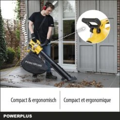 Souffleur à Feuilles Powerplus POWXG4038 - 3300W - Soufflage / Aspiration / Déchiquetage - Avec Sac De Collecte De 45L -Vendite Pelouse Pro 1200x1200 1518