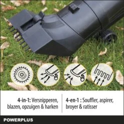 Souffleur à Feuilles Powerplus POWXG4038 - 3300W - Soufflage / Aspiration / Déchiquetage - Avec Sac De Collecte De 45L -Vendite Pelouse Pro 1200x1200 1522