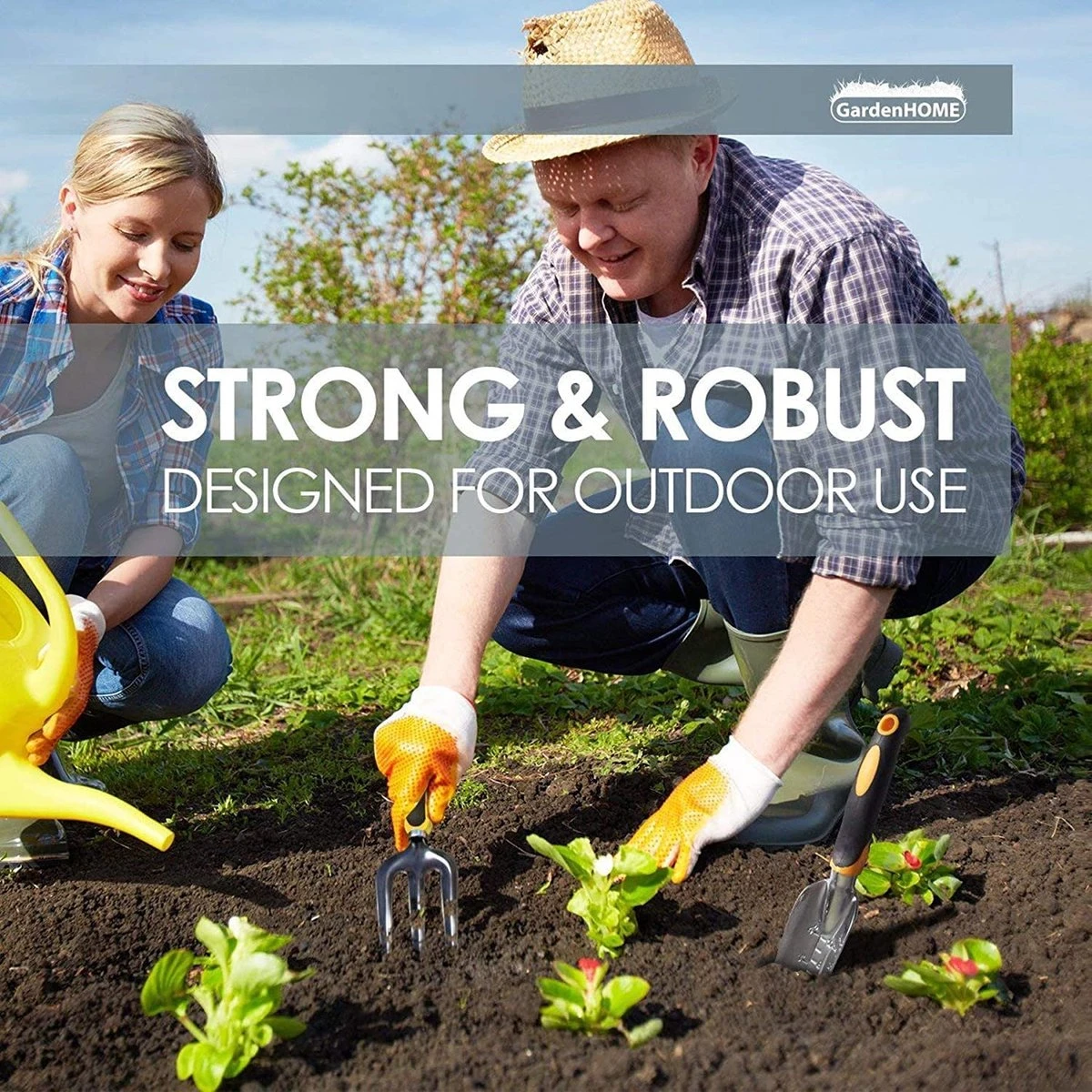 Ensemble D'outils De Jardin Rongrong 5 Pièces Comprenant Truelle, Transplanteur, Cultivateur, Désherbage, Fourche De Désherbage, Outils De Jardin Avec Têtes En Fonte D'aluminium Robustes Et Poignées Ergonomiques 2 Ensemble D'outils De Jardin Rongrong 5 Pièces Comprenant Truelle, Transplanteur, Cultivateur, Désherbage, Fourche De Désherbage, Outils De Jardin Avec Têtes En Fonte D'aluminium Robustes Et Poignées Ergonomiques – Image 2