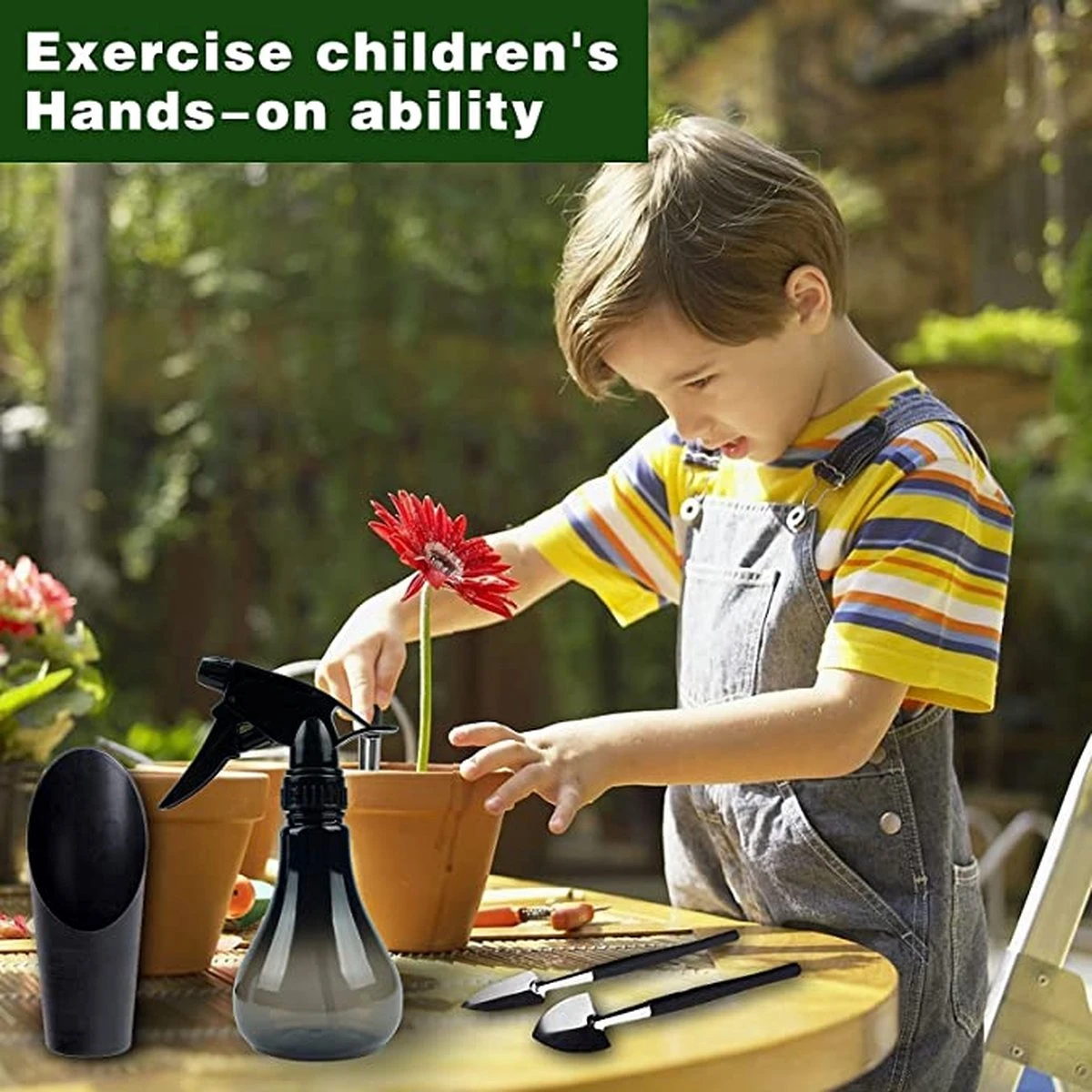 XoXa Ensemble D'outils De Jardin Pour Plantes Grasses, 14 Pièces, Mini Outils De Jardin + 1 Tapis De Remplissage, étanche Et Pliable, Pour L'entretien Des Plantes D'intérieur 2 XoXa Ensemble D'outils De Jardin Pour Plantes Grasses, 14 Pièces, Mini Outils De Jardin + 1 Tapis De Remplissage, étanche Et Pliable, Pour L'entretien Des Plantes D'intérieur – Image 2