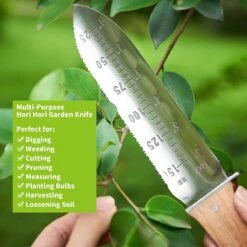 Hori- Couteau De Jardin Hori , Pelle De Sol Barebones 177,8 Mm Sécateur Dentelé Pour Enlever Les Racines Des Mauvaises Herbes Jardinage De Creusement De Jardinage (y Compris L'outil D'affûtage) -Vendite Pelouse Pro 1200x1200 1614