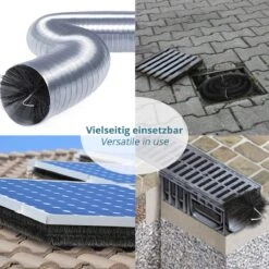 Smartpeas - Brosse De Gouttière Pour La Protection Des Feuilles, Des Oiseaux Et Des Martres - 4-24M De Long, 12 Cm De Diamètre En Zwart + Gants De Jardin -Vendite Pelouse Pro 1200x1200 1672