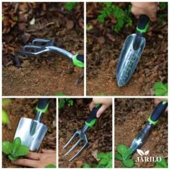 Ensemble D' Outils De Jardin Jarilo - 5 Pièces - Pelle à Plantes - Pelle De Jardin - Râteau De Jardin - Fourche De Jardin - Désherbeur -Vendite Pelouse Pro 1200x1200 1700