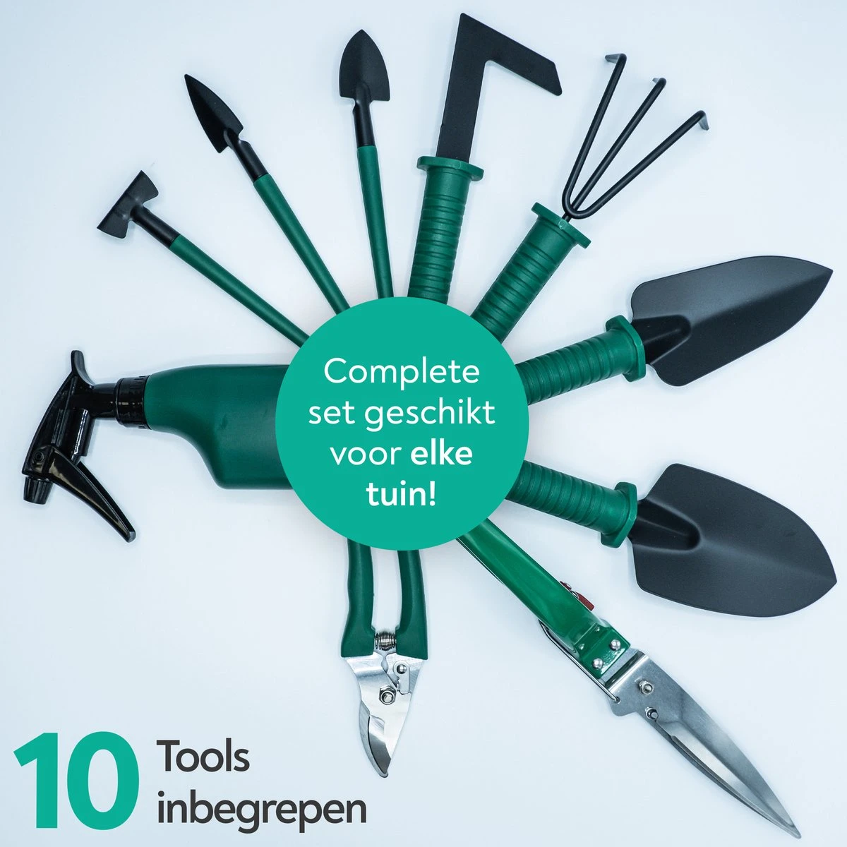 Ensemble De Jardin 10 Pièces Set' Outils De Outils De Jardin - Sécateur - Pelle - Pulvérisateur De Plantes - Cisailles De Jardin - Râteau à Main - Râteau De Jardin - Couteau à Casser 5 Ensemble De Jardin 10 Pièces Set' Outils De Outils De Jardin - Sécateur - Pelle - Pulvérisateur De Plantes - Cisailles De Jardin - Râteau à Main - Râteau De Jardin - Couteau à Casser – Image 5