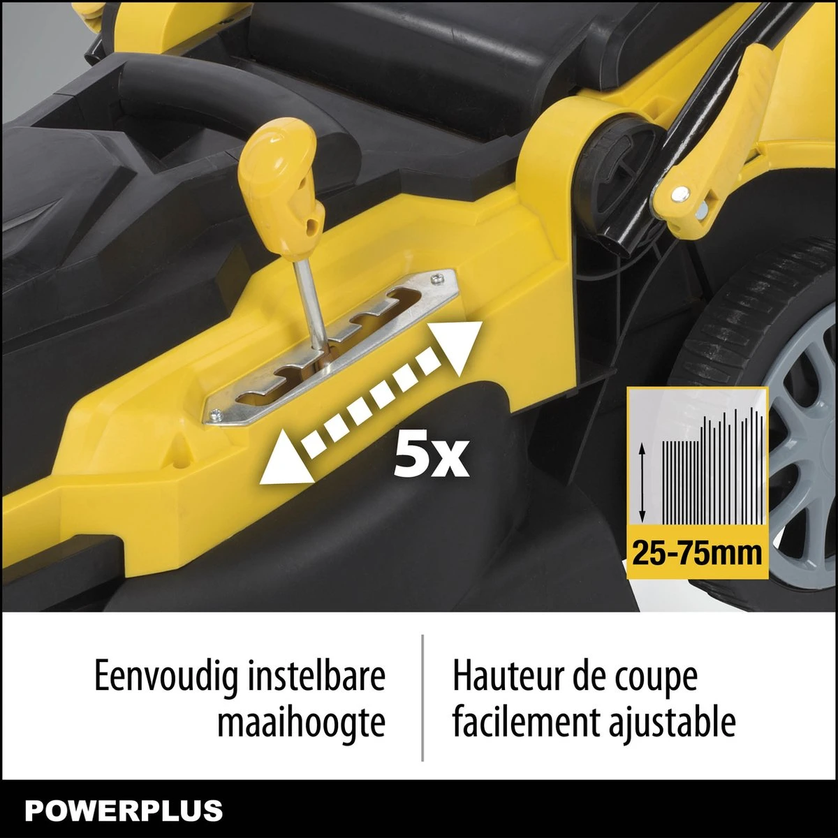 Powerplus POWXG6251 - Tondeuse à Gazon - 1600 W - Largeur De Coupe 38 Cm - électrique 4 Powerplus POWXG6251 - Tondeuse à Gazon - 1600 W - Largeur De Coupe 38 Cm - électrique – Image 4