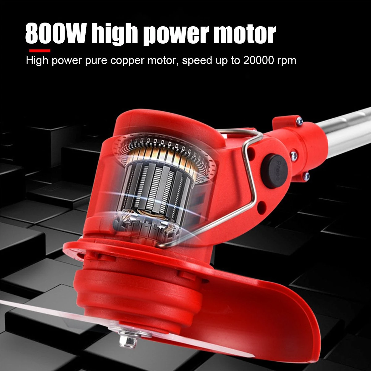 Tondeuse à Gazon DrillPro - Coupe- Coupe-herbe électriques - Tondeuse à Gazon - Tondeuse à Gazon - Sans Fil - Poignée Réglable - Avec 2 Piles Et Chargeur - Pour Tailler La Pelouse De Jardin - Rouge 15 Tondeuse à Gazon DrillPro - Coupe- Coupe-herbe électriques - Tondeuse à Gazon - Tondeuse à Gazon - Sans Fil - Poignée Réglable - Avec 2 Piles Et Chargeur - Pour Tailler La Pelouse De Jardin - Rouge – Image 15