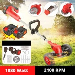 Currero Weed Brush - Brush Cutter - Grass Trimmer - 2 Batteries - Électrique - Weed Brush Machine - Zwart - Accessoires De Vêtements Pour Bébé Gratuits -Vendite Pelouse Pro 1200x1200 343