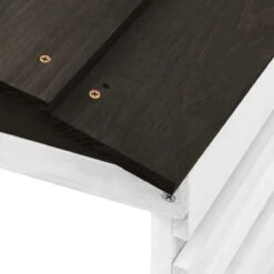 VidaXL Auvent Pour Tondeuse à Gazon 78 X 74 X 54 Cm Bois D'épicéa Noir Et Blanc -Vendite Pelouse Pro 1200x1200 365