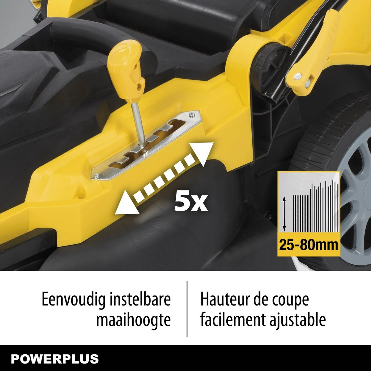 Tondeuse à Gazon Powerplus POWXG6281 - 2000 W - Largeur De Coupe De 42 Cm 4 Tondeuse à Gazon Powerplus POWXG6281 - 2000 W - Largeur De Coupe De 42 Cm – Image 4