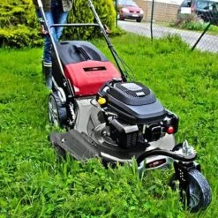 Tondeuse Traînée - RACING RAC5614F - Largeur De Coupe : 55 Cm - 3 Roues - 196 Cm3 Mulching