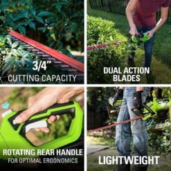 Taille-haie à Batterie Greenworks 40 Volts Avec Batterie 2,0 Ah Et Chargeur G40HT61K2 -Vendite Pelouse Pro 1200x1200 44