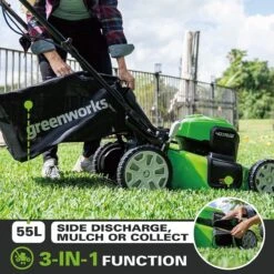 Greenworks Tondeuse à Batterie 40 Volts Avec Batterie Et Chargeur GD40LM46SPK4 -Vendite Pelouse Pro 1200x1200 446