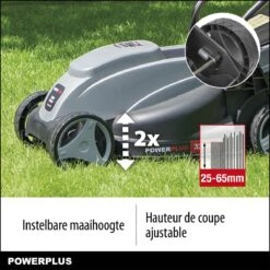 Powerplus POWEG63703 - Tondeuse à Gazon - 1000 W - Largeur De Coupe 32 Cm - Bac De Ramassage 30L - électrique 12 Powerplus POWEG63703 - Tondeuse à Gazon - 1000 W - Largeur De Coupe 32 Cm - Bac De Ramassage 30L - électrique -Vendite Pelouse Pro 1200x1200 470
