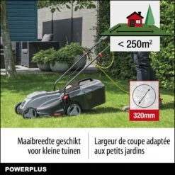 Powerplus POWEG63703 - Tondeuse à Gazon - 1000 W - Largeur De Coupe 32 Cm - Bac De Ramassage 30L - électrique 13 Powerplus POWEG63703 - Tondeuse à Gazon - 1000 W - Largeur De Coupe 32 Cm - Bac De Ramassage 30L - électrique -Vendite Pelouse Pro 1200x1200 471