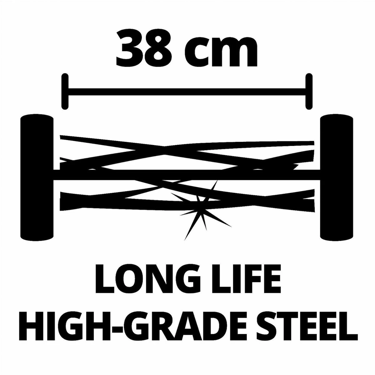 Einhell GE-HM 18/38 Tondeuse à Gazon Poussée Batterie Noir, Gris, Rouge 17 Einhell GE-HM 18/38 Tondeuse à Gazon Poussée Batterie Noir, Gris, Rouge – Image 17