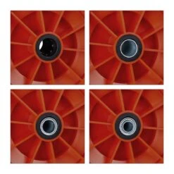 Relaxdays 1x Roue De Brouette 4.00-6 - Caoutchouc Plein - Roue De Secours Anti-crevaison PU - Adaptateurs Bleu -Vendite Pelouse Pro 1200x1200 570