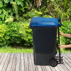 Relaxdays Presse à Déchets Pour Poubelles à Roulettes - Lot De 2 - Presses à Clic - Levier - Presse à Déchets - Noir -Vendite Pelouse Pro 1200x1200 594