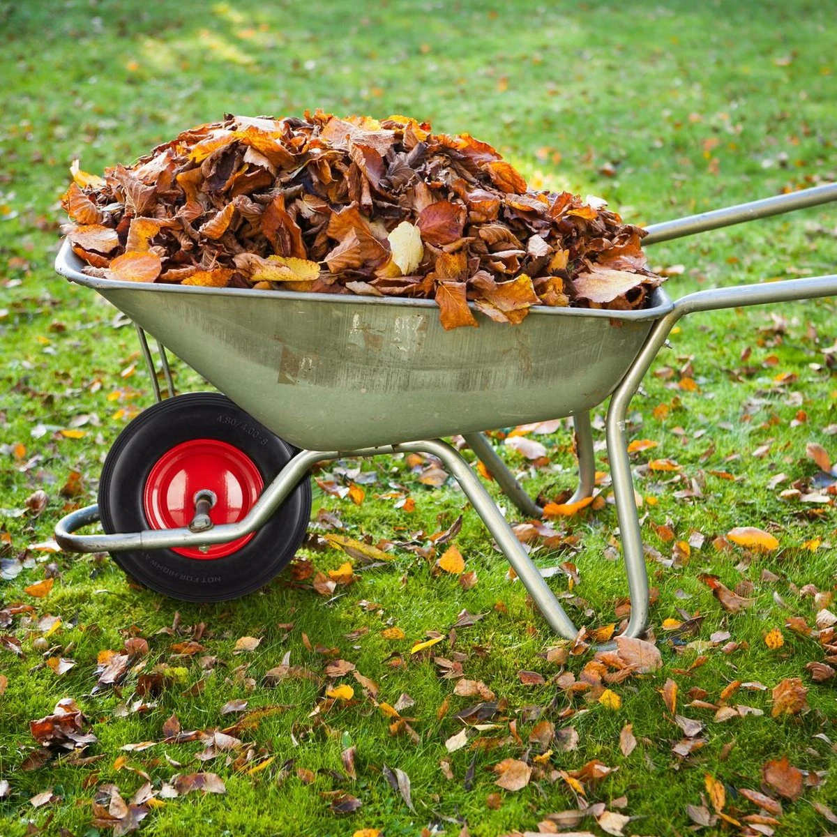 Roue De Brouette Relaxdays 4.80 4.00-8 - Roue De Secours - Pneu En Caoutchouc - Borne De Roue De Diable Jaune 4 Roue De Brouette Relaxdays 4.80 4.00-8 - Roue De Secours - Pneu En Caoutchouc - Borne De Roue De Diable Jaune – Image 4