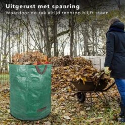 Cheqo® XL Sac à Déchets De Jardin - Sac à Déchets De Jardin - Seau à Déchets De Jardin - Sac à Mauvaises Herbes - Jardinage - Sac à Déchets Verts - 272 Litres -Vendite Pelouse Pro 1200x1200 645