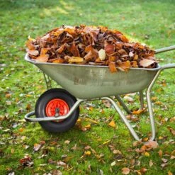 Roue De Brouette Relaxdays Anti Crevaison - 4.00-6 - Roue De Secours - PU - Complète - 3 Adaptateurs Noir-rouge -Vendite Pelouse Pro 1200x1200 697