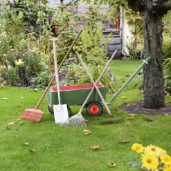 Roue De Brouette Relaxdays Anti Crevaison - 4.00-6 - Roue De Secours - PU - Complète - 3 Adaptateurs Noir-rouge -Vendite Pelouse Pro 1200x1200 701