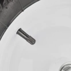 Roue De Brouette Relaxdays 4.80 4.00-8 - Roue De Secours Avec Axe - Pneu De Brouette - Jante En Acier Blanc -Vendite Pelouse Pro 1200x1200 738