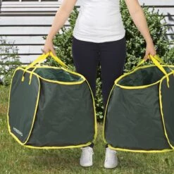 Hoberg Sacs De Jardinage | 2 X 333 Litres à Montage Automatique, Verrouillables, Robustes, 3 Poignées De Transport | Hydrofuge, Stable Et Peu Encombrant à Ranger [capacité De Charge 45 Kg, Polyester Oxford 600D] -Vendite Pelouse Pro 1200x1200 777