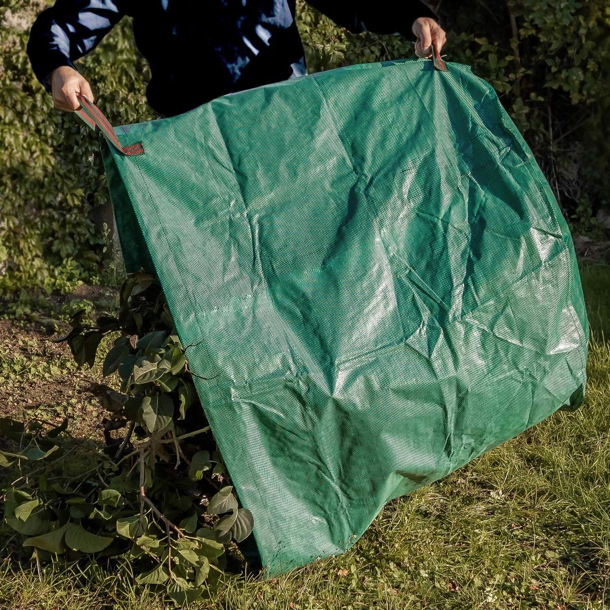 6x Sac De Jardin Avec Poignées - Sac Poubelle De Jardin Pliable XXL - Poubelle Pliable Indéchirable Pour Feuilles Et Déchets Verts 3 6x Sac De Jardin Avec Poignées - Sac Poubelle De Jardin Pliable XXL - Poubelle Pliable Indéchirable Pour Feuilles Et Déchets Verts – Image 3