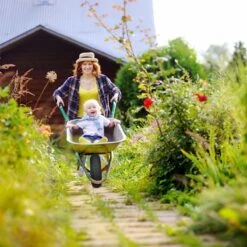 Roue De Brouette Relaxdays 4.80 4.00-8 - Pneumatique - Avec Essieu - Jante En Acier - Jusqu'à 200 Kg Noir -Vendite Pelouse Pro 1200x1200 820