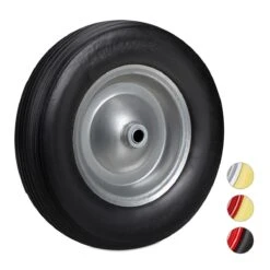 Roue De Brouette Relaxdays 4.80 4.00-8 - Roue De Secours - Pneu En Caoutchouc - Chariot De Roue De Charrette à Main Blauw-rouge -Vendite Pelouse Pro 1200x1200 873