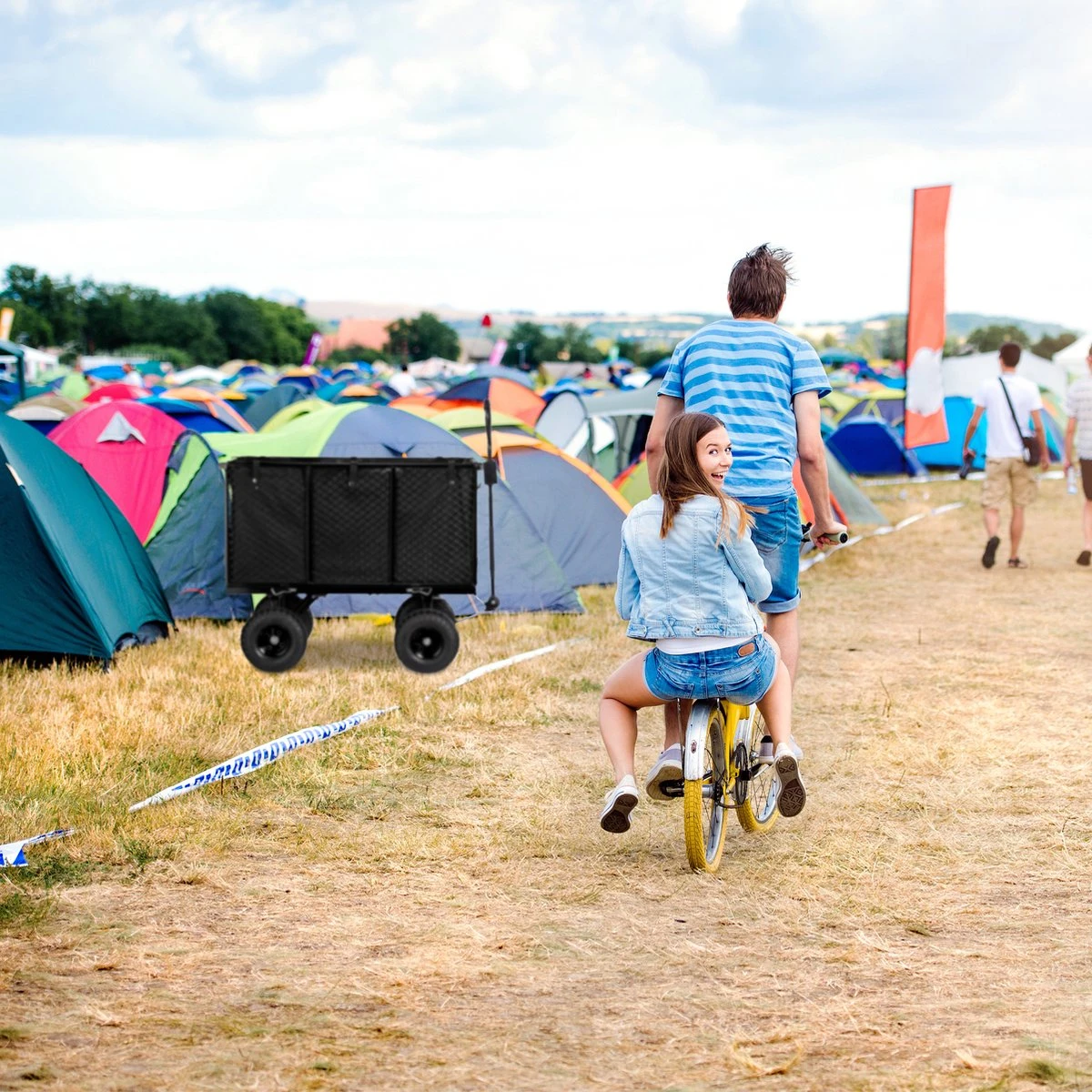 Chariot De Plage Relaxdays Avec Pneumatiques - 500 Kg - Chariot De Transport - Chariot De Jardin - Chariot De Plage 6 Chariot De Plage Relaxdays Avec Pneumatiques - 500 Kg - Chariot De Transport - Chariot De Jardin - Chariot De Plage – Image 6