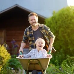 Relaxdays 4x Roue De Brouette 4.80 4.00-8 - Roue De Secours - Pneu En Caoutchouc - Roue De Diable - Bleu -Vendite Pelouse Pro 1200x1200 885