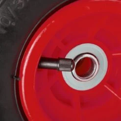 Relaxdays 8x Roue De Diable 260x85 - Roue De Charrette à Bras - Pneu Pneumatique - Roue De Secours - Noir/rouge -Vendite Pelouse Pro 1200x1200 904