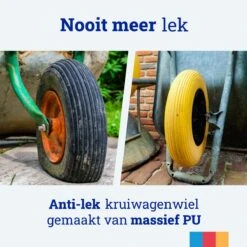 MESO Roue De Brouette Anti Fuite - 4.80/4.00-8 - Pneu Massief PU - Roue Anti-Fuite Avec Axe 130mm - Pneu De Brouette 4.80/400 Pour Brouette -Vendite Pelouse Pro 1200x1200 919