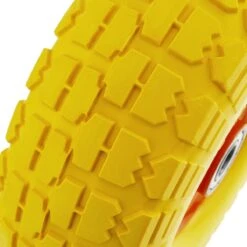 PrimeMatik - Roue De Brouette Massief Jaune 120 Kg 10x3.5" 254x89 Mm. Courroie De Rechange Pour Plate-forme De Transport Et Chariots -Vendite Pelouse Pro 1200x1200 965