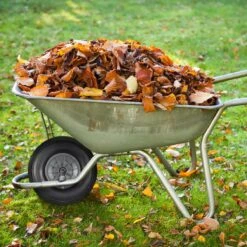 Relaxdays 1x Roue De Brouette 4.00-6 - Caoutchouc Intégral - Roue De Secours Anti-crevaison - Complète - Adaptateurs -Vendite Pelouse Pro 1200x1200 995