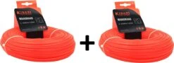Fil De Coupe Kibani Par 2 - 2.4mm 100 Mètres - Ligne De Coupe Pour Débroussailleuse - Fil De Coupe - Set