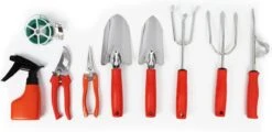 Ensemble D'outils De Outils De Jardin Set De Jardinage 9 Pièces - Sécateur Ciseaux De Jardin Ciseaux à Fleurs Pelle De Jardin Pulvérisateur De Pulvérisateur De Plantes Râteau à Main Orange -Vendite Pelouse Pro 1200x585 6