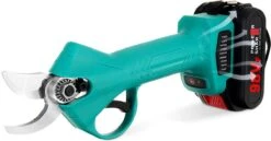 Sécateur électrique DOERSUPP - Sécateur Sans Fil Sur Batterie - Avec 2 Batteries Et étui De Rangement - Poignée Confortable