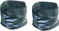 2x Sacs à Déchets Verts Carrés Pliables 227 Litres - Sacs De Jardinage à Déchets De Jardin - Nettoyage / Rangement Du Jardin - Entretien Du Jardin