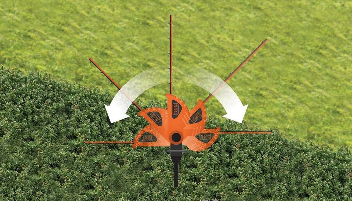 Black & Decker BLACK+DECKER GTC1843L20-QW Taille-haie Sur Mât -18V - 45cm - Avec Batterie Et Chargeur 4 Black & Decker BLACK+DECKER GTC1843L20-QW Taille-haie Sur Mât -18V - 45cm - Avec Batterie Et Chargeur – Image 4