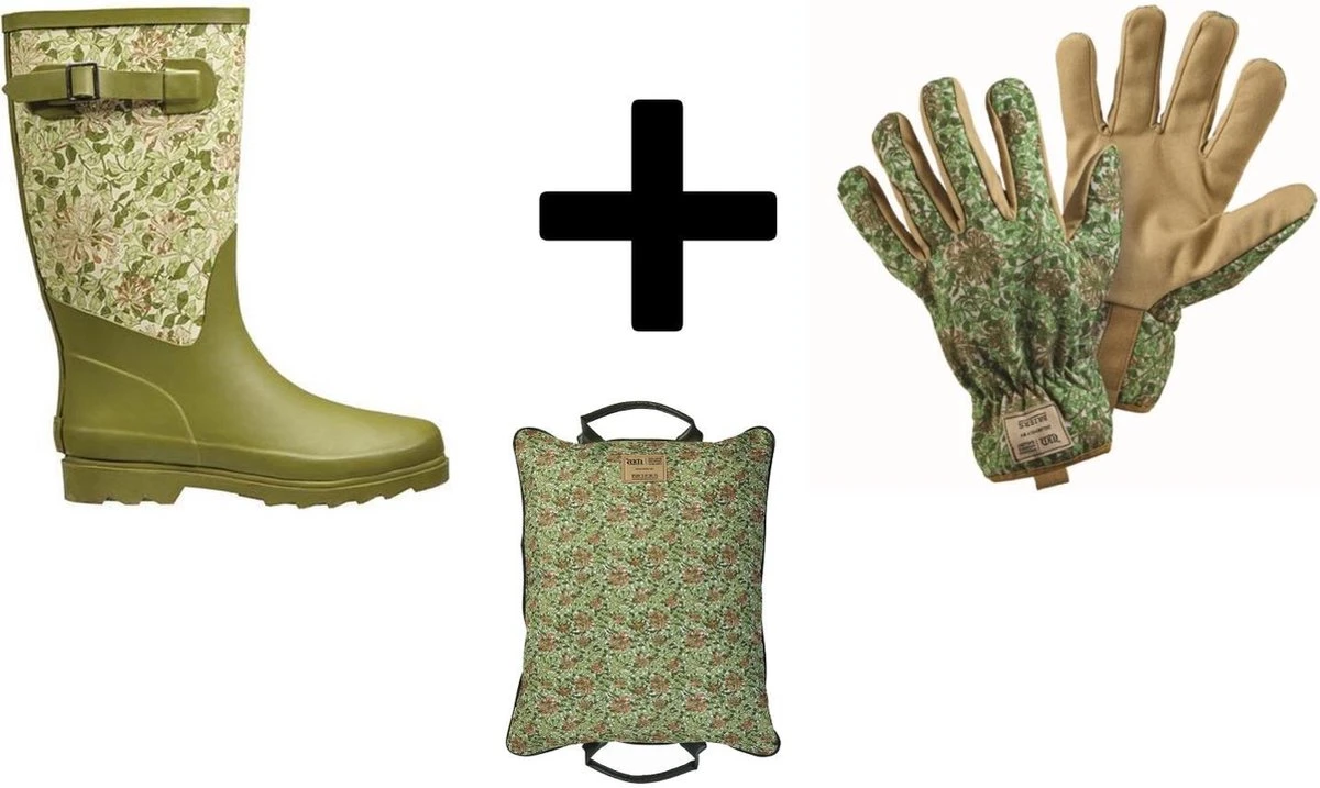 Briers Honeysuckle - Ensemble De Travail De Jardin - Bottes En Caoutchouc - Gants De Gants De Jardin - Genouillère - Taille 5 5/38 |Paquet 1 Briers Honeysuckle - Ensemble De Travail De Jardin - Bottes En Caoutchouc - Gants De Gants De Jardin - Genouillère - Taille 5 5/38 |Paquet