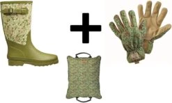 Briers Honeysuckle - Ensemble De Travail De Jardin - Bottes En Caoutchouc - Gants De Gants De Jardin - Genouillère - Taille 4/37 |Paquet