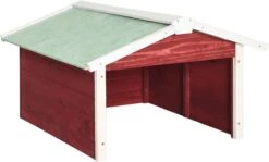 VidaXL Auvent Pour Tondeuse à Gazon 72 X 87 X 50 Cm Bois D'épicéa Rouge Et Blanc -Vendite Pelouse Pro 1200x722