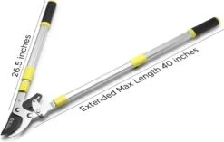 Coupe-branches Télescopiques TURBRO, Coupe-girafes à Cliquet, Cisailles à Arbre Avec Poignée Télescopique Réglable De 660 à 1040 Mm, Capacité De Coupe De 40 Mm - Coupe De Jardins, De Plantes, De Branches Ou De Bonsaïs 11 Coupe-branches Télescopiques TURBRO, Coupe-girafes à Cliquet, Cisailles à Arbre Avec Poignée Télescopique Réglable De 660 à 1040 Mm, Capacité De Coupe De 40 Mm - Coupe De Jardins, De Plantes, De Branches Ou De Bonsaïs -Vendite Pelouse Pro 1200x764