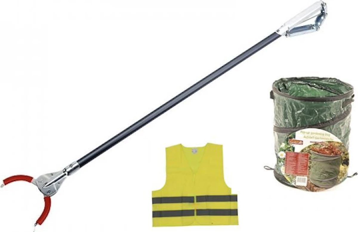 Set De Flora à Déchets Flora 75 Cm Avec Mors Métalliques Comprenant Gilet De Sécurité Et Sac Poubelle. 7 Set De Flora à Déchets Flora 75 Cm Avec Mors Métalliques Comprenant Gilet De Sécurité Et Sac Poubelle. – Image 7