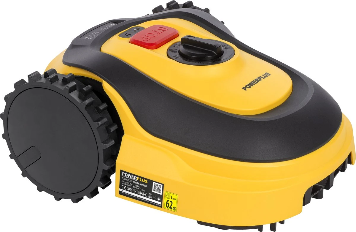 Tondeuse Robot Powerplus POWXG6305 - 18V - Pour Pelouses Jusqu'à Environ 500m² - Largeur De Coupe 180mm - Incl. Borne De Recharge Et Accessoires 3 Tondeuse Robot Powerplus POWXG6305 - 18V - Pour Pelouses Jusqu'à Environ 500m² - Largeur De Coupe 180mm - Incl. Borne De Recharge Et Accessoires – Image 3
