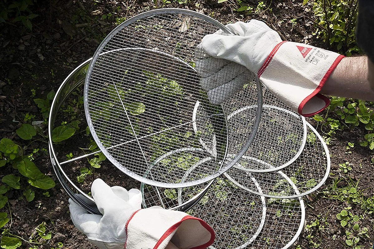 5in1 5000, Tamis De Jardin 5 En 1, 5 Inserts De Tamis Interchangeables Ø 3, 5, 8, 10, 12 Mm Fin, Pour Terre, Pierres, Compost, Mauvaises Herbes, Sable, Gravier Et Graines, Rond 30 Cm, Métal, Antirouille 3 5in1 5000, Tamis De Jardin 5 En 1, 5 Inserts De Tamis Interchangeables Ø 3, 5, 8, 10, 12 Mm Fin, Pour Terre, Pierres, Compost, Mauvaises Herbes, Sable, Gravier Et Graines, Rond 30 Cm, Métal, Antirouille – Image 3