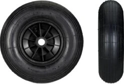 Relaxdays Roue De Brouette 4.00-6 - Roue De Secours Brouette - Pneu Pneumatique - Roue De Wagon Schwarz-Schwarz -Vendite Pelouse Pro 1200x817 2